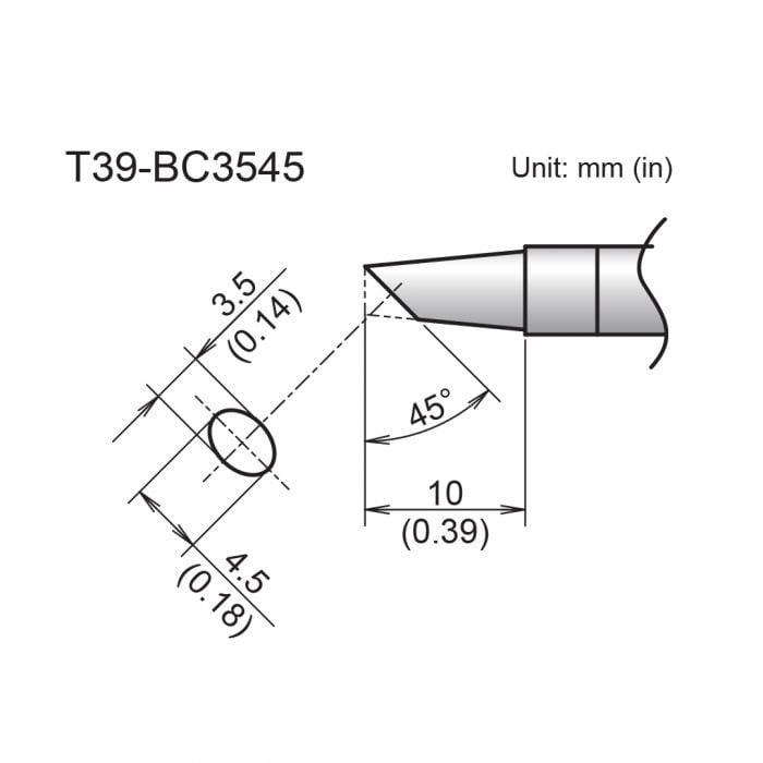 T39-BC3545 Bevel Tip