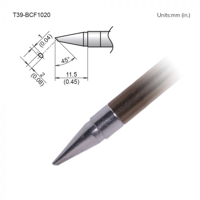 T39-BCF1020 Bevel Tip