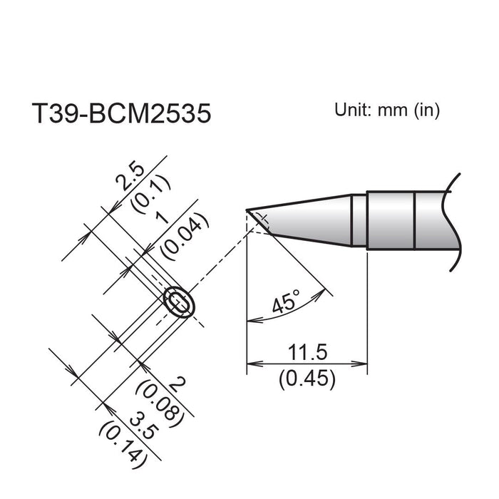 T39-BCM2535 Bevel Tip