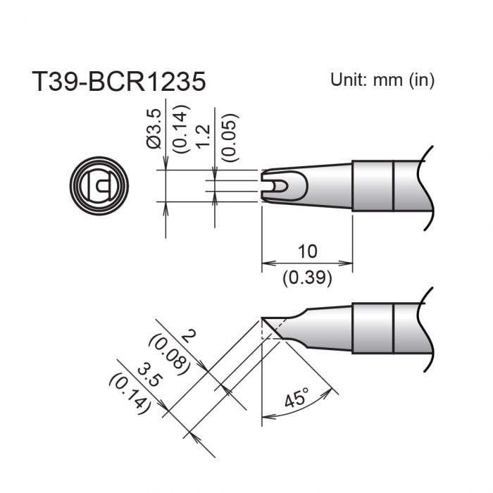 T39-BCR1235 Slot Tip