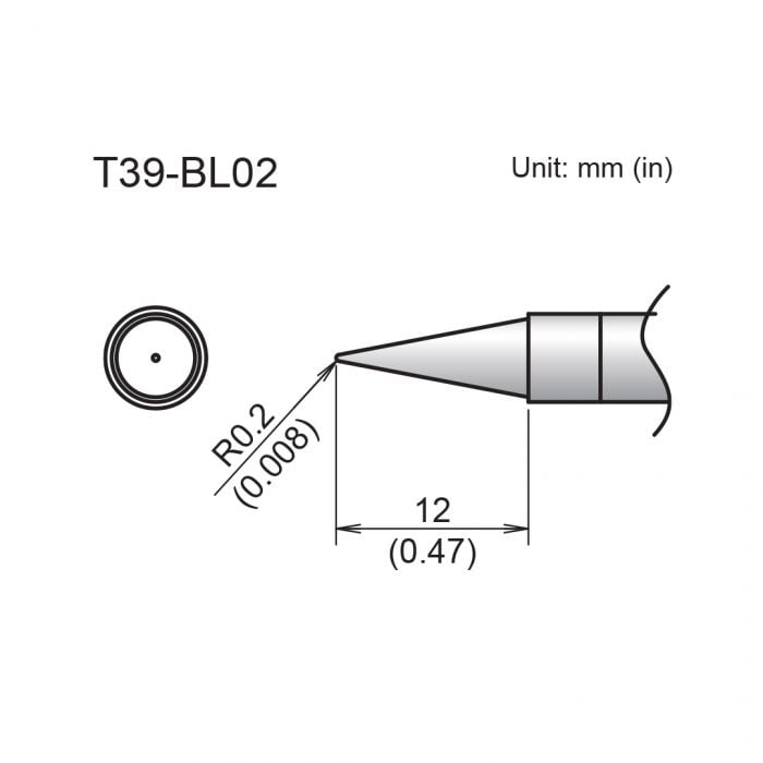 T39-BL02 Conical Tip