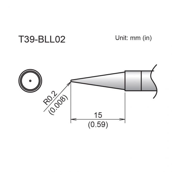 T39-BLL02 Conical Tip