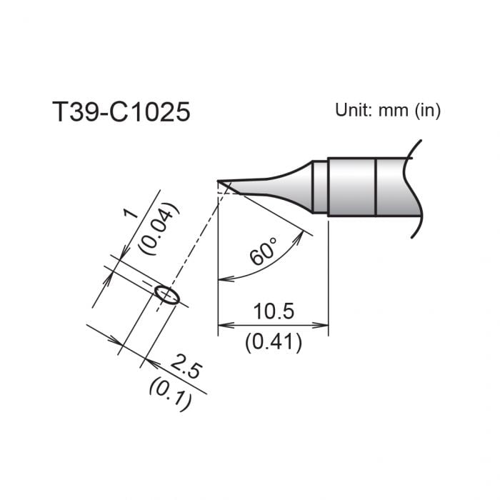 T39-C1025 Bevel Tip