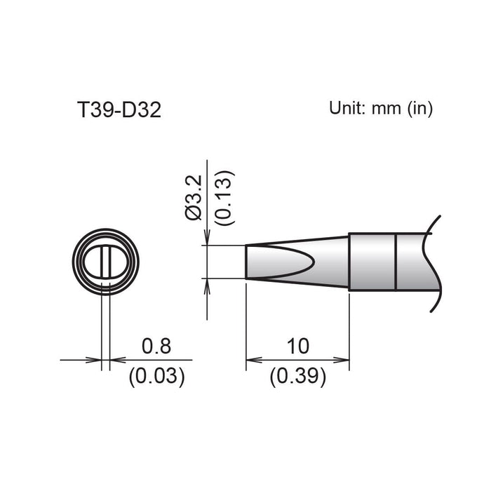 T39-D32 Chisel Tip