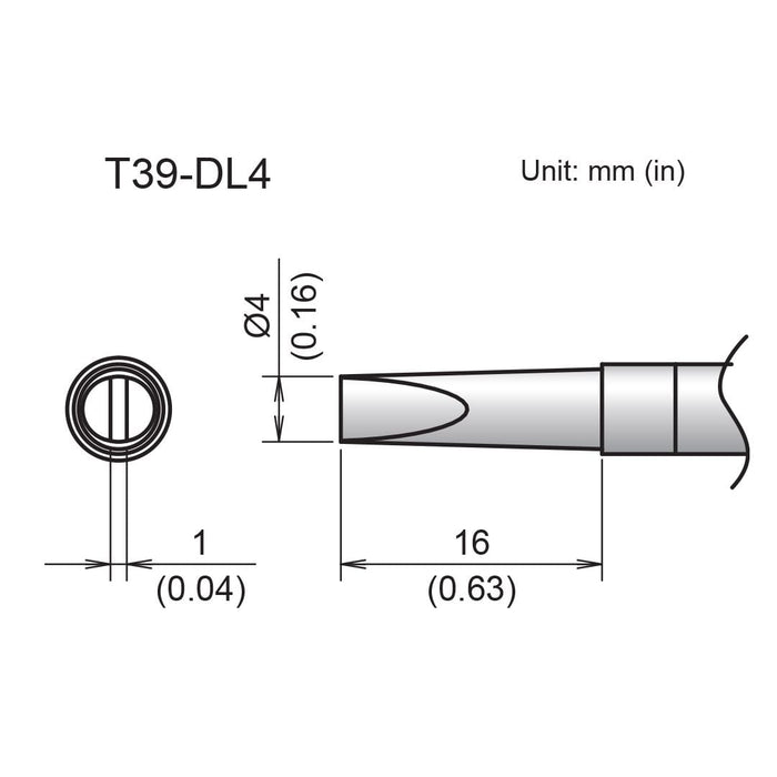 T39-DL4 Chisel Tip