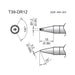 T39-DR12 Chisel V-Groove Tip