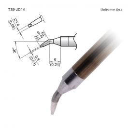 T39-JD14 Bent Chisel Tip