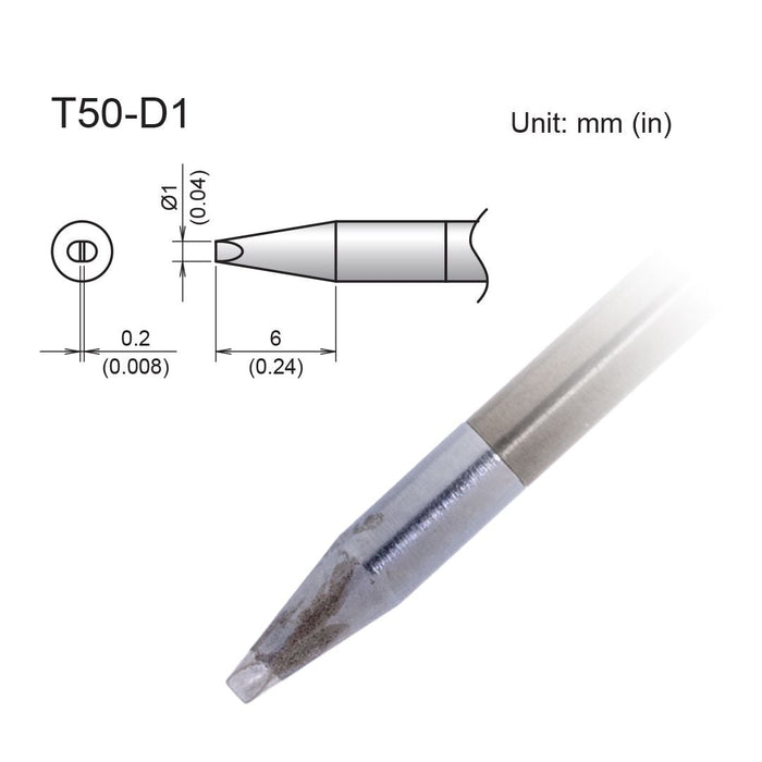 T50-D1 Micro Chisel Tip