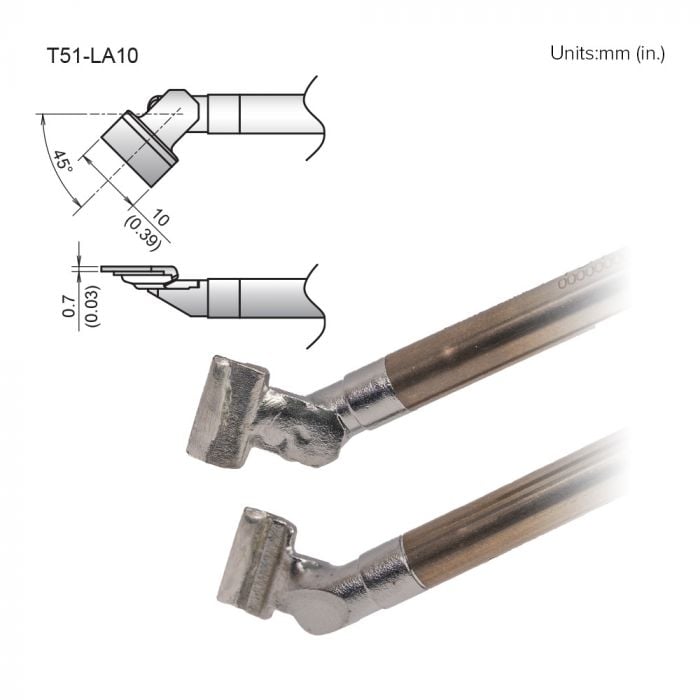 T51-LA10 Angled SOP Tip