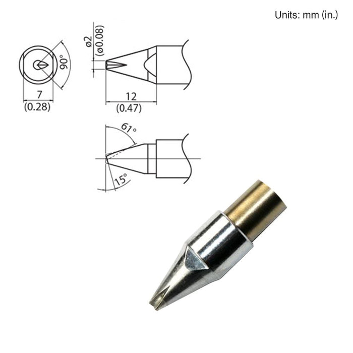 TX1-XBCR2, 140W Bevel Tip