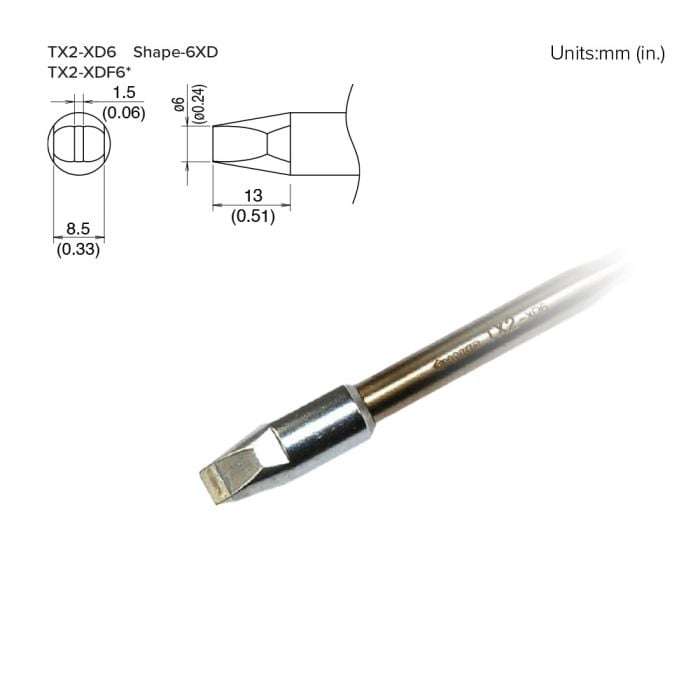 TX2-XD6, 260W Chisel Tip