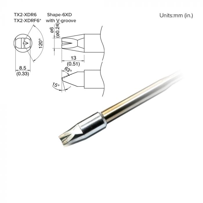 TX2-XDR6, 260W Chisel Tip