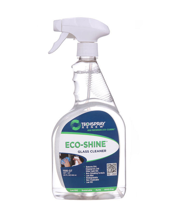 Techspray 1505-QT Eco-Shine Glass & Surface Cleaner | 1 qt (Qty of 12)