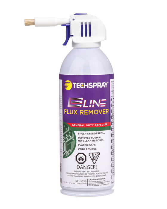 Techspray 1621-10SB Ecoline Flux Remover w/brush attachment | 10 oz (Qty of 12)