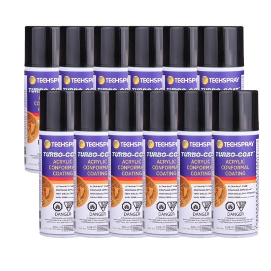 Techspray 2108-12S Turbo-Coat Acrylic Conformal Coating | 12 oz (Qty of 12)