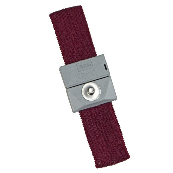 SCS 2204 Adjustable Fabric Wrist Strap, Burgundy