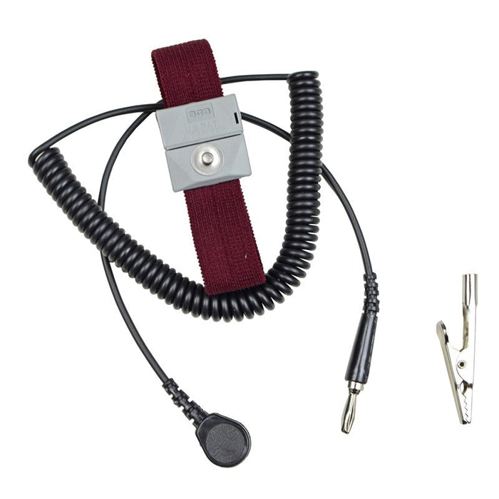 SCS 2214 Adjustable Fabric Wrist Strap & 5' Cord, Burgundy