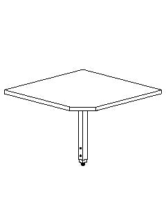 Production Basics 3518 RTW Series ESD-Safe Add-On Corner, 30"D