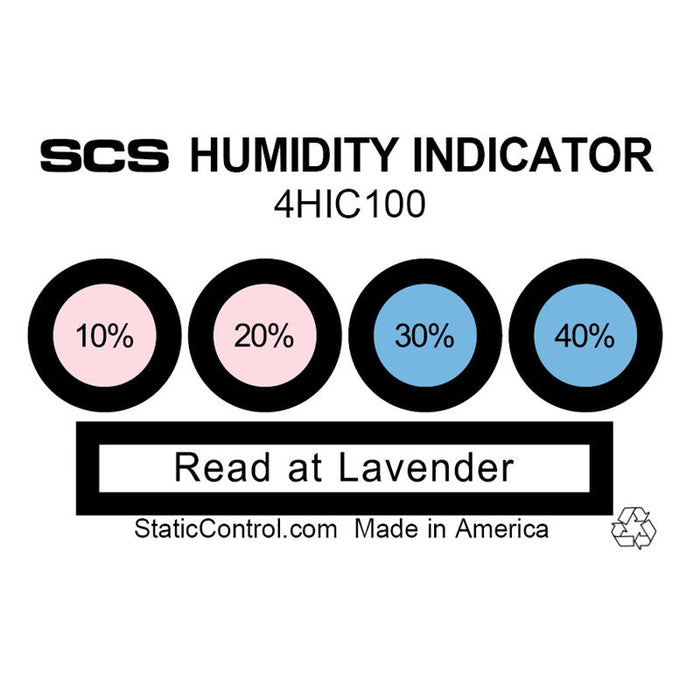 SCS 4HIC100 4-Spot Humidity Cards, 100/can