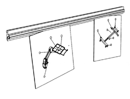 Production Basics 8351 Document Strip for Workstations, 48"W