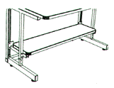 Production Basics 8448 ESD-Safe Laminate Under-Surface Shelf for Workstations, 15"D x 60"W