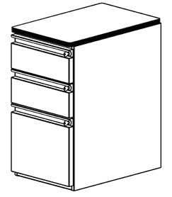 Production Basics 8570 Pedestal Drawer Unit, 2 - 6
