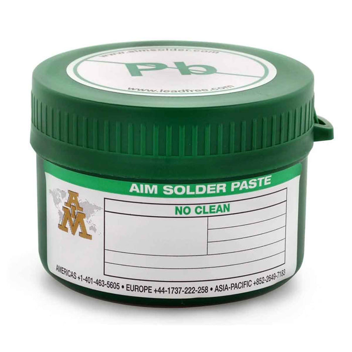 AIM  NC258-SAC305-T3 Lead Free No Clean Solder Paste, 250 Gram Jar (10 jars)