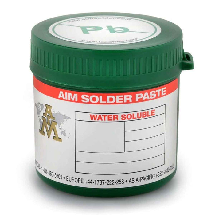 AIM W20-SAC305-T4 Lead Free Water Soluble Solder Paste, 250 Gram Jar (10 jars)