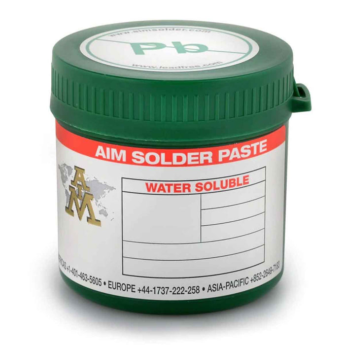 AIM WS488-SAC305-T3 Lead Free Water Soluble Solder Paste, 500 Gram Jar (10 jars)