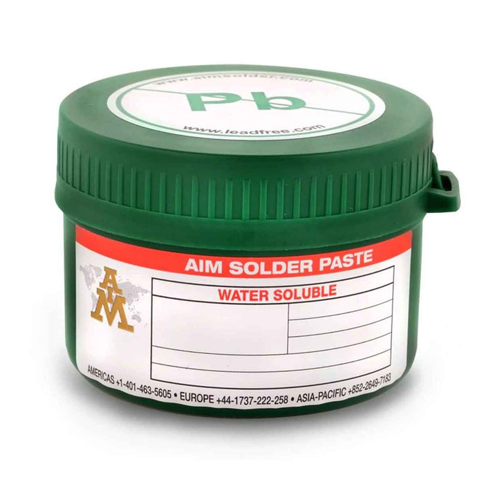 AIM WS488-SAC305-T4 Lead Free Water Soluble Solder Paste, 250 Gram Jar (10 jars)