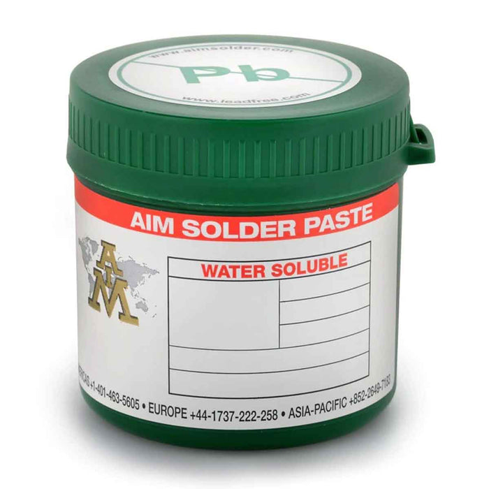 AIM WS488-SAC305-88.5-T4 Lead Free Water Soluble Solder Paste, 500 Gram Jar (10 jars)