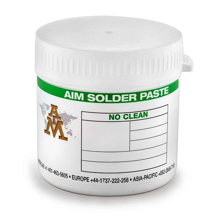 AIM M8-SN63/PB37-T4 No Clean Solder Paste, 250 Gram Jar (10 jars)