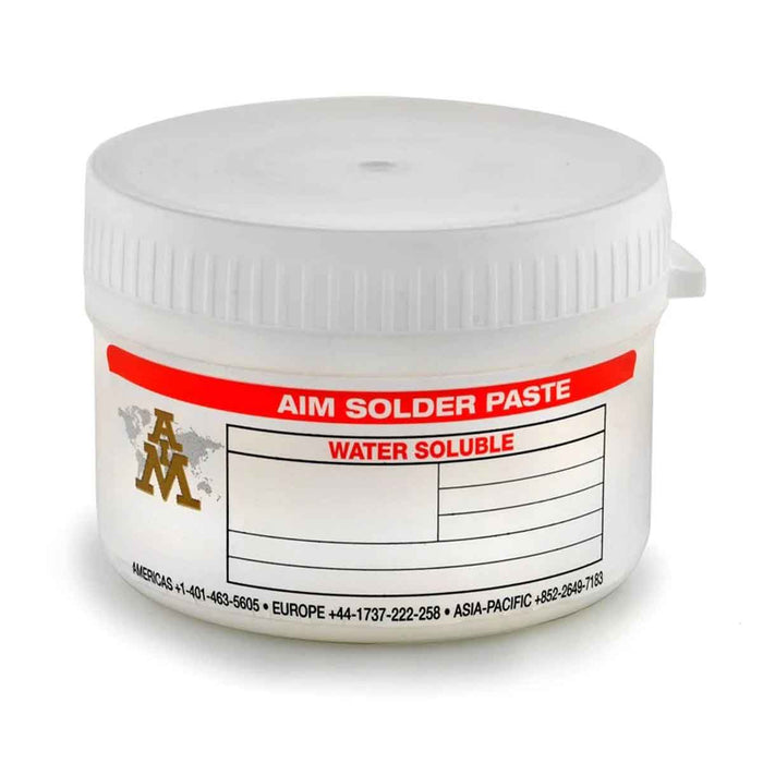 AIM WS483-SN63/PB37-T3 Water Soluble Solder Paste, 250 Gram Jar (10 jars)