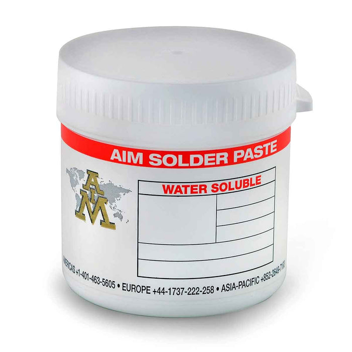 AIM WS488-SN63/PB37-T4 Water Soluble Solder Paste, 250 Gram Jar (10 jars)