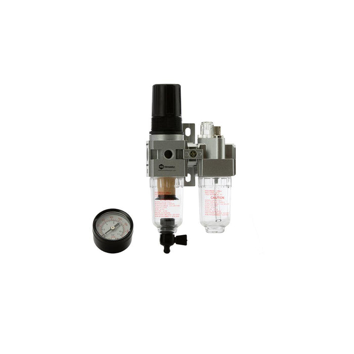 Mountz Filter Regulator and Lubricator - 1/4 inch with gauge