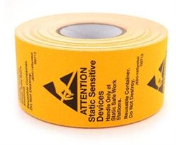 Botron B6713 Reusable ESD Susceptibility Adhesive Labels, Orange, 1.75" x 2", Roll of 500