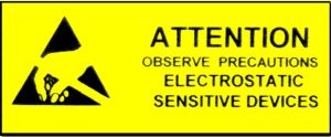 Botron B6747 "OBSERVE PRECAUTIONS" Adhesives Signs, 4" x 10"