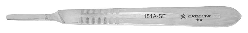 Excelta 181A-SE Stainless Steel Scalpel Handle, 5.5" OAL