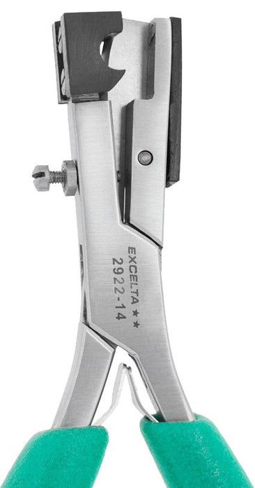 Excelta 2922-14 Medical-Grade Stainless Steel 0.25" Soft Tubing Shear Cutter with Cushion Grip Handles, 5.25" OAL