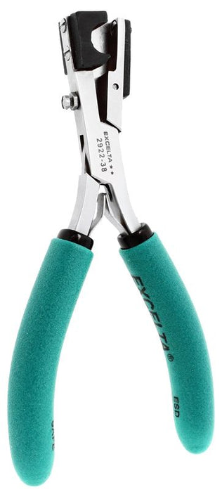 Excelta 2922-38 Medical-Grade Stainless Steel 0.38" Soft Tubing Shear Cutter with Cushion Grip Handles, 5.25" OAL