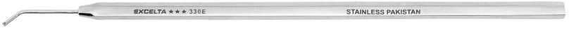 Excelta 330E Stainless Steel Probe with Chiseled, 45° Angled, Mini Fine Tip, 6.0" OAL