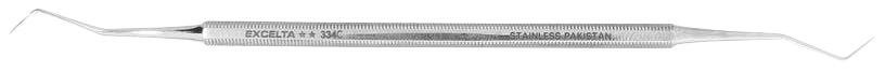 Excelta 334C Stainless Steel Double Ended Probe with 90° Angled Tips, 5.5" OAL