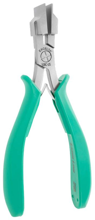 Excelta 508C-US Straight Wide Nose Connector Pin Straightening Pliers with Metal Jaw & Molded Grips, 5.25" OAL