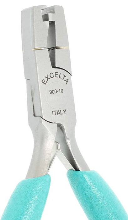 Excelta 900-10 Component Lead Forming Head Shear Carbon Steel Cutter with Long Cushion Grip Handles, 5.50" OAL