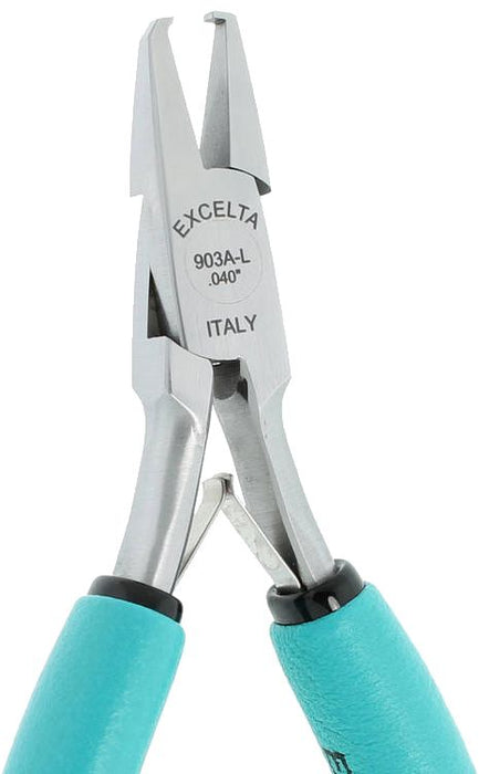 Excelta 903A-L Heavy-Duty Component Head Shear Carbon Steel 0.040" Stand-Off Cutter with Extra Long Cushion Grip Handles, 6.50" OAL