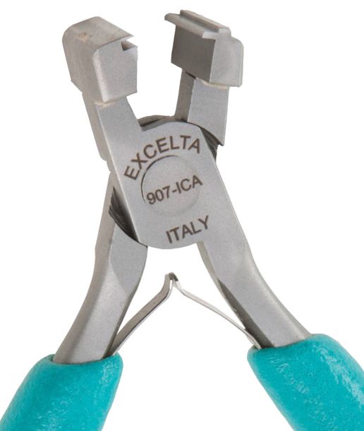 Excelta 907-ICA ESD-Safe Straight Multiple Lead Forming Pliers for DIP/IC Surface Mount with Cushion Grips, 6.50" OAL