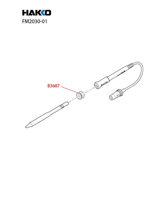 Hakko FM-2030 Heavy Duty Soldering Iron Handpiece Only