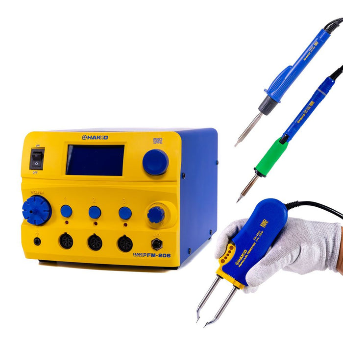 Hakko FM-206 Solder-Tweezer-Air Configuration