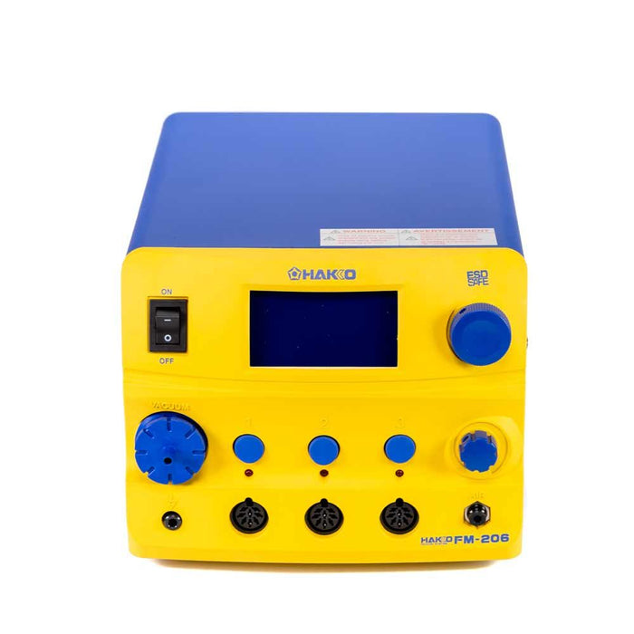 Hakko FM-206 Desolder-Tweezer-Solder Configuration