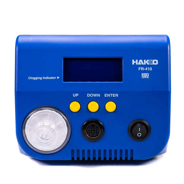 Hakko FR-410 High Power Desoldering Station with Gun-Style Desoldering Tool